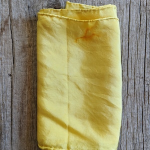 Marigold, Naturally Dyed Silk Scarf