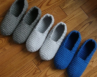 CROCHET PATTERN slippers man men boys ⨯ loafers ⨯ worsted weight yarn ⨯ thick quick easy ⨯ PDF download ⨯ Simply Slippers by Repeat After Me