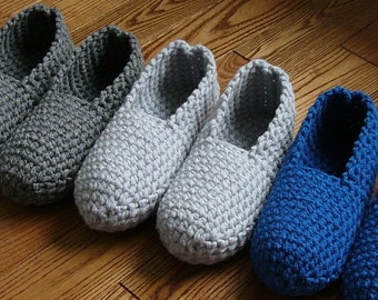 CROCHET PATTERN slippers man men boys ⨯ shoes ⨯ worsted weight yarn ⨯ thick quick easy ⨯ PDF download ⨯ Simply Slippers by Repeat After Me