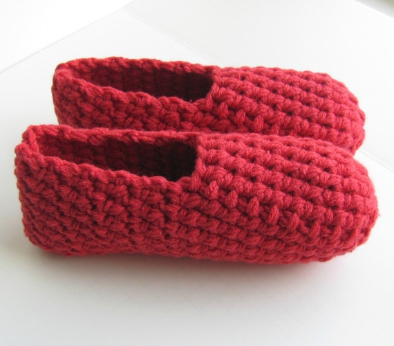 CROCHET PATTERN Slippers Ladies Women Girls Worsted Weight Thick.