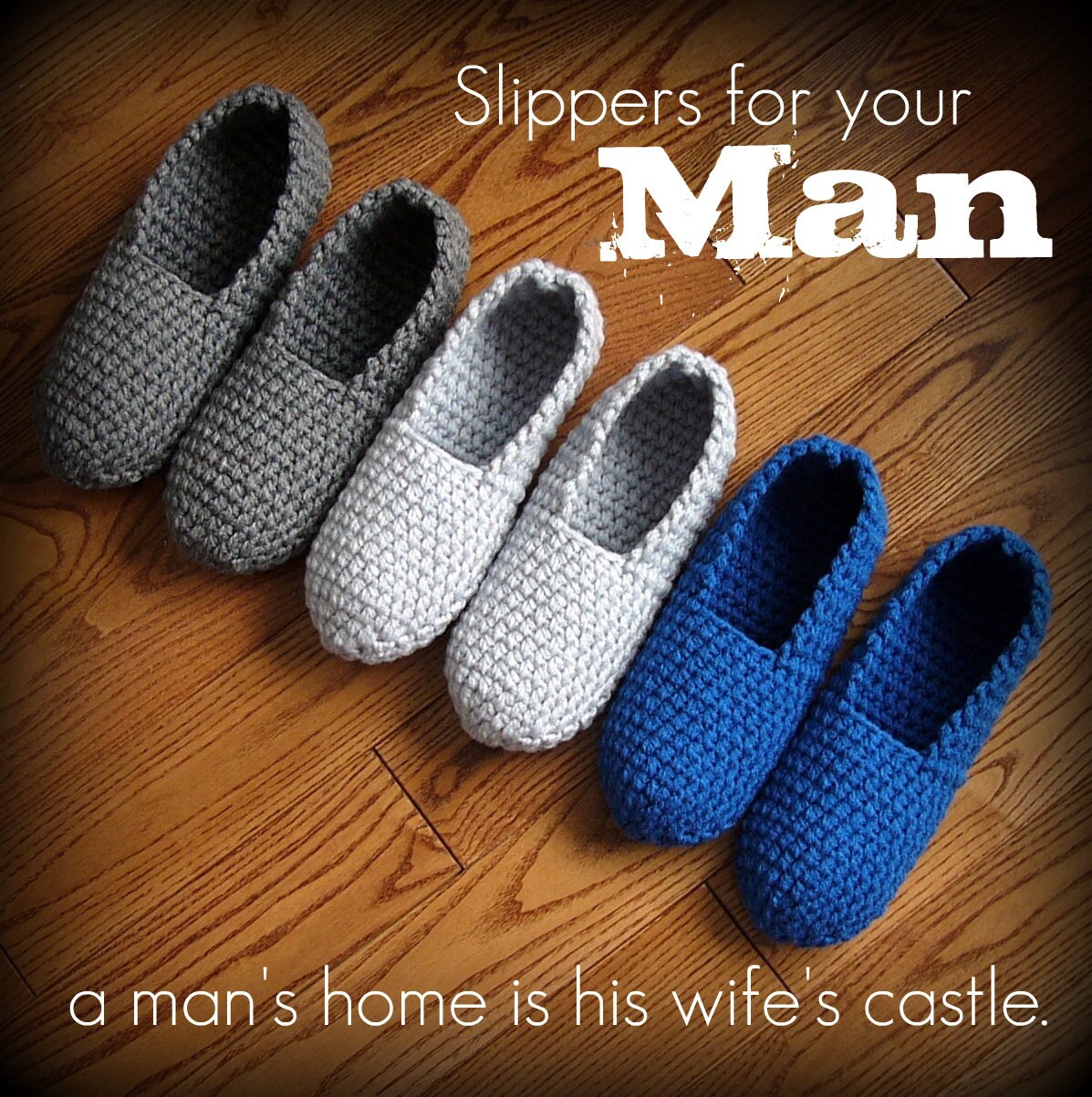 Easy crochet clearance mens slippers