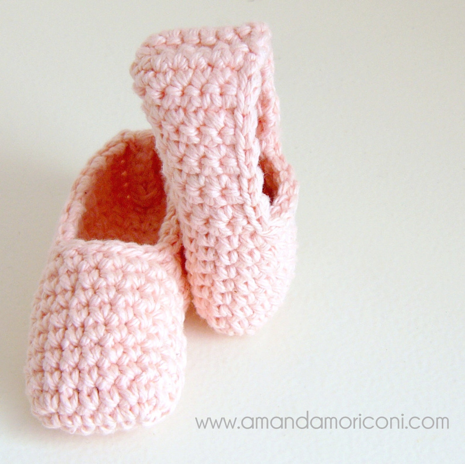 baby ballerina ballet shoes crochet pattern pdf download worsted weight cotton yarn