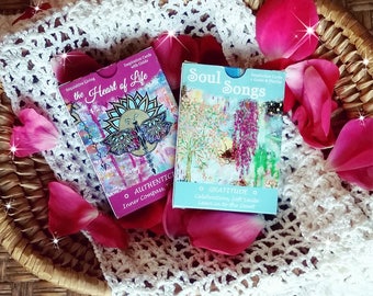 Heart & Soul Inspiration Cards ~ Lean in to the Heart of Life, Tune in to Soul Songs ~ Gratitude, Meditation, Journal Prompts, Oracle Decks