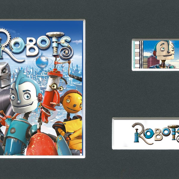 Robots (Robin Williams etc) original rare & genuine film cell display from the movie mounted ready for framing!