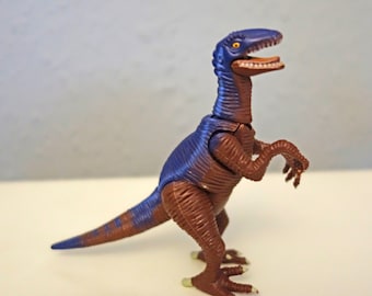 Lovely Vintage 2001 K&M Toys Velociraptor Dinosaur articulated action figure