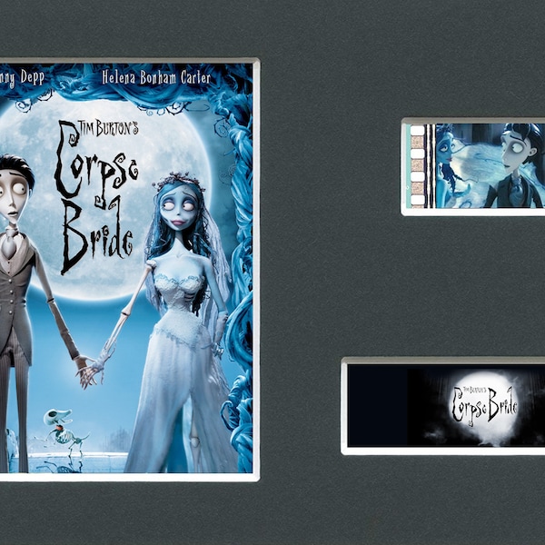 Présentoir de film original, rare et authentique en édition spéciale de Tim Burton, Corpse Bride, tiré du film monté, prêt à être encadré !