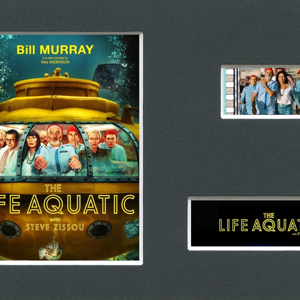 Life Aquatic movie original rare & genuine film cell display from the movie mounted ready for framing!