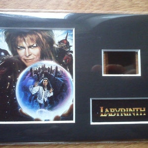 A Labyrinth 1986 Jennifer Connelly David Bowie original rare & genuine film cell from the movie mounted ready for framing!