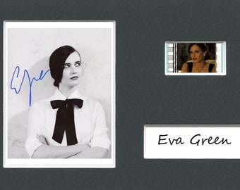 Very Rare Eva Green original rare & genuine film cell from the movie mounted ready for framing with pre-printed autograph!