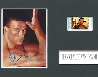 Very Rare Jean-Claude Van Damme original rare & genuine limited edition film cell mounted ready for framing with pre-printed autograph!