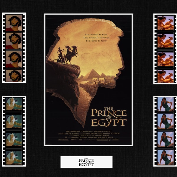 Very rare The Prince of Egypt mounted Film Cell strips 8x10 display from the movie  the perfect gift for a fan