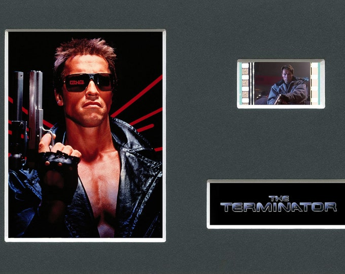 The Terminator Arnold Schwarzenegger, James Cameron  original rare & genuine film cell from the movie mounted ready for framing!