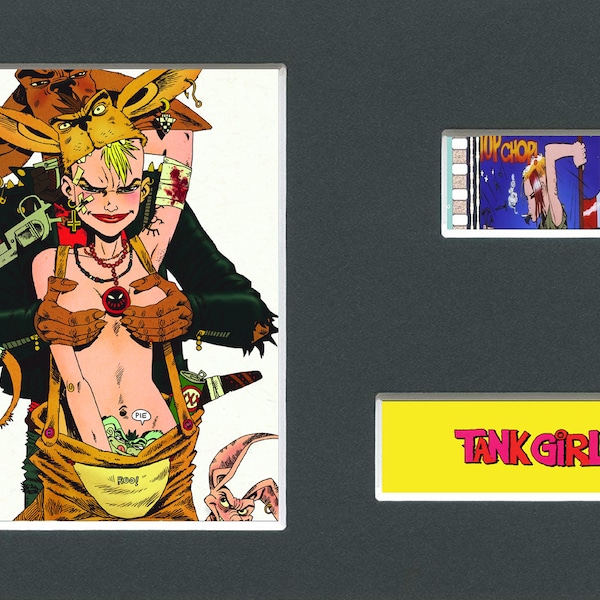 A Tank Girl original rare & genuine film cell from the movie mounted ready for framing!