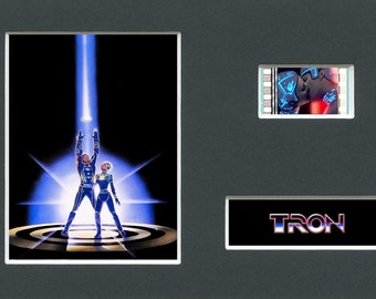 A VERY RARE Disney's Tron original rare & genuine film cell display from the movie mounted ready for framing!