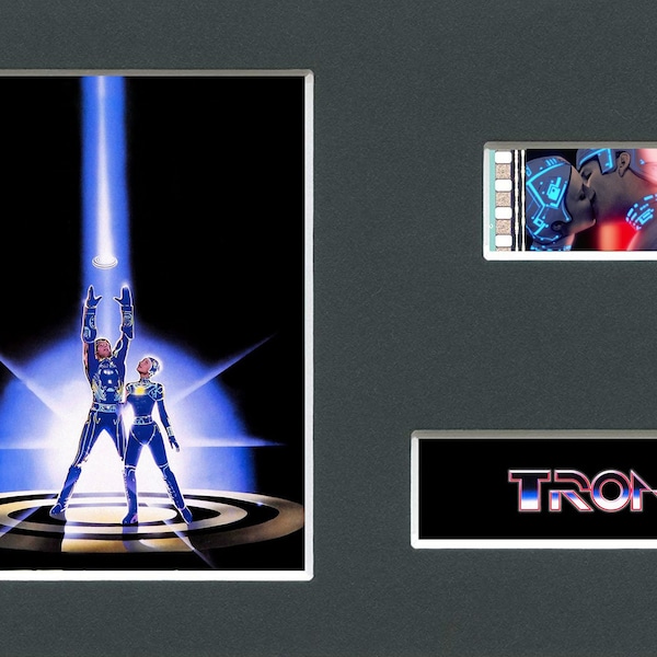 A VERY RARE Disney's Tron original rare & genuine film cell display from the movie mounted ready for framing!