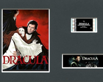 RARE Dracula mit Frank Langella original selten & echter Filmtitel 35mm Film Cell aus dem Film montiert fertig zum Einrahmen!