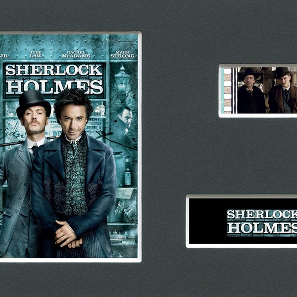 A Sherlock Holmes Robert Downey Jr Jude Law original rare & genuine film cell from the movie mounted ready for framing!