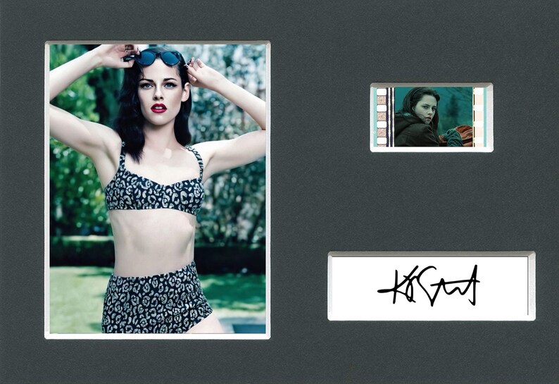Very Rare Kristen Stewart original rare & genuine limited edition film cell from a movie mounted ready to frame with pre-printed autograph image 1