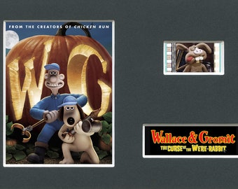 Wallace and Gromit Curse of the Were Rabbit original rare & genuine film cell from the movie mounted ready for framing!