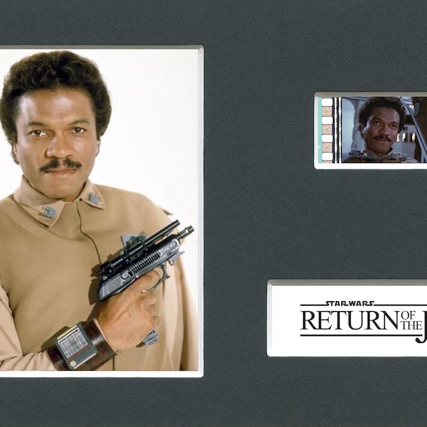 A Lando Calrissian Star Wars original rare & genuine film cell from the movie mounted ready for framing!