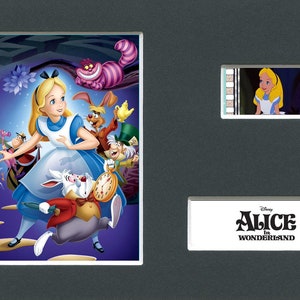 Alice in Wonderland original rare & genuine film cell display from the movie mounted ready for framing!