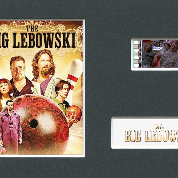 The Big Lebowski original rare & genuine film cell display from the movie mounted ready for framing!