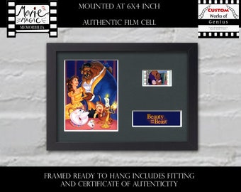 Beauty and the Beast original rare & genuine film cell display from the movie Fully framed ready to hang!