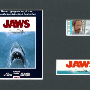 Very Rare Jaws  original rare & genuine Stephen Spielberg  film cell from the movie mounted ready for framing!