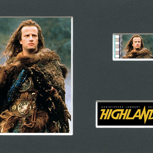 Cellule originale rare et authentique du film Highlander du film montée, prête à être encadrée !