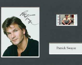 Very Rare Patrick Swayze original rare & genuine limited edition film cell from movie mounted ready for framing with pre-printed autograph!