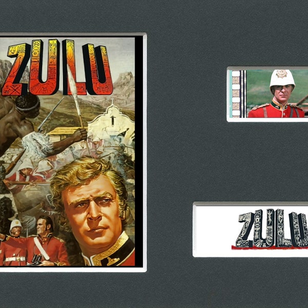 Very Rare ZULU War film Michael Caine original rare & genuine film cell display from the movie mounted ready for framing!