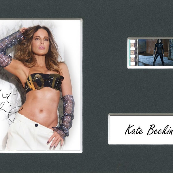 Very Rare Kate Beckinsale original rare & genuine film cell from the movie mounted ready for framing with pre-printed autograph!