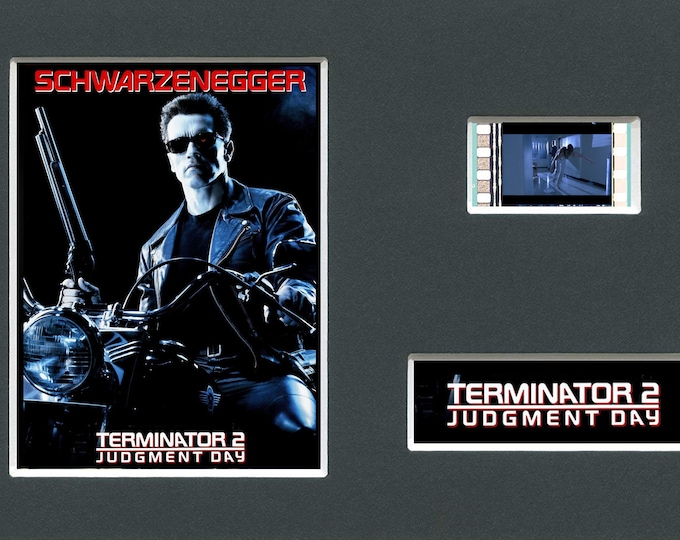 Terminator 2  original rare & genuine film cell from the movie mounted ready for framing!