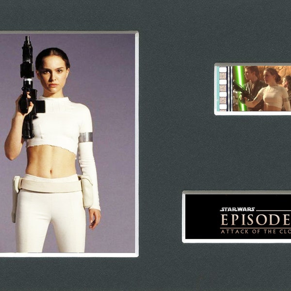 A Star Wars Attack of the Clones Gladiator Pit Padme original rare & genuine film cell from the movie mounted ready for framing!