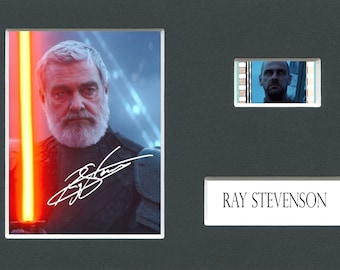 Very Rare Ray Stevenson original rare & genuine limited edition film cell from movie mounted ready for framing with pre-printed autograph!