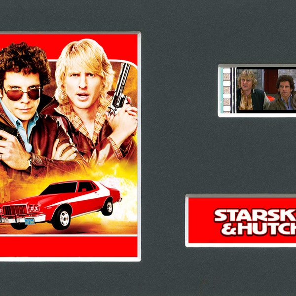 Starsky et Hutch Ben Stiller, Owen Wilson original rare et authentique pellicule du film monté prêt à être encadré !