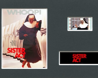 Sister Act Whoopi Goldberg rare & genuine film cell from the movie mounted ready for framing!