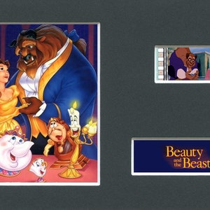 Beauty and the Beast original rare & genuine film cell display from the movie mounted ready for framing!