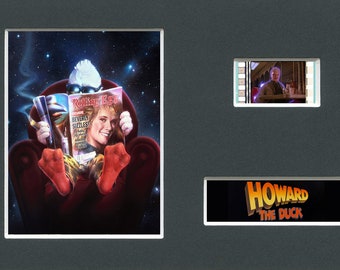 A Howard the Duck original 80's rare & genuine film cell display from the movie mounted ready for framing!