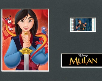 A Disney's Mulan original rare & genuine film cell display from the movie mounted ready for framing!