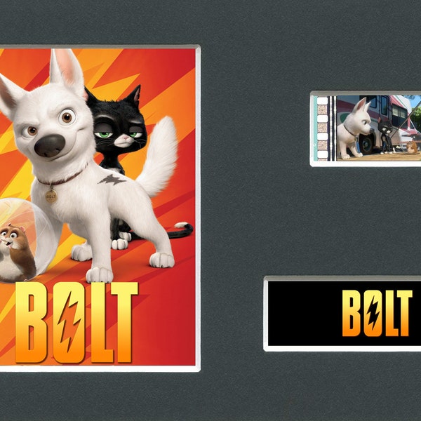 Disneys Bolt original selten & echte Filmzelle aus dem Film fertig zum Einrahmen montiert!