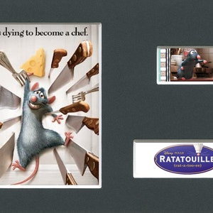 Ratatouille original rare & genuine film cell display from the movie mounted ready for framing!