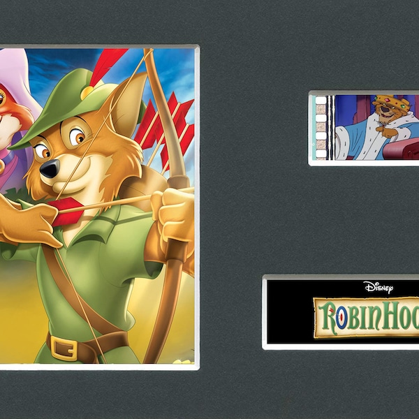 A Disney's Robin Hood original rare & genuine film cell display from the movie mounted ready for framing!