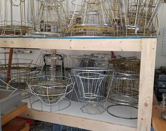 Vintage lampshade frames