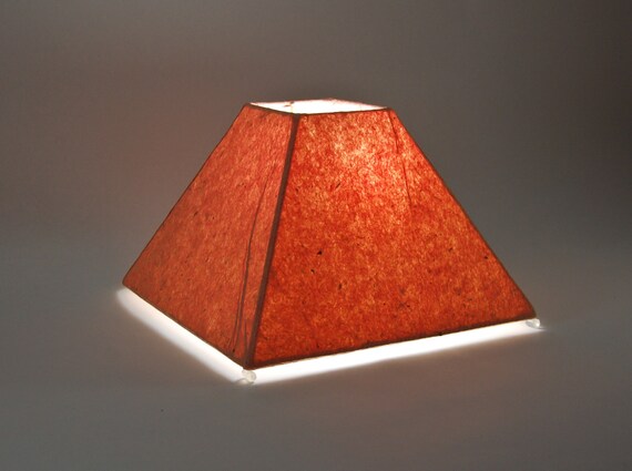 Small Square Handmade Paper Lampshade Small Square Handmade Paper Lampshade, Square Small Lamp Shades
