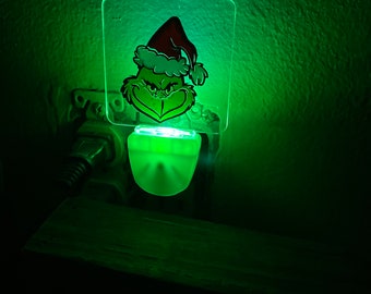 Grinch Plug Grinch Fishbowl Light up Christmas Light - Etsy