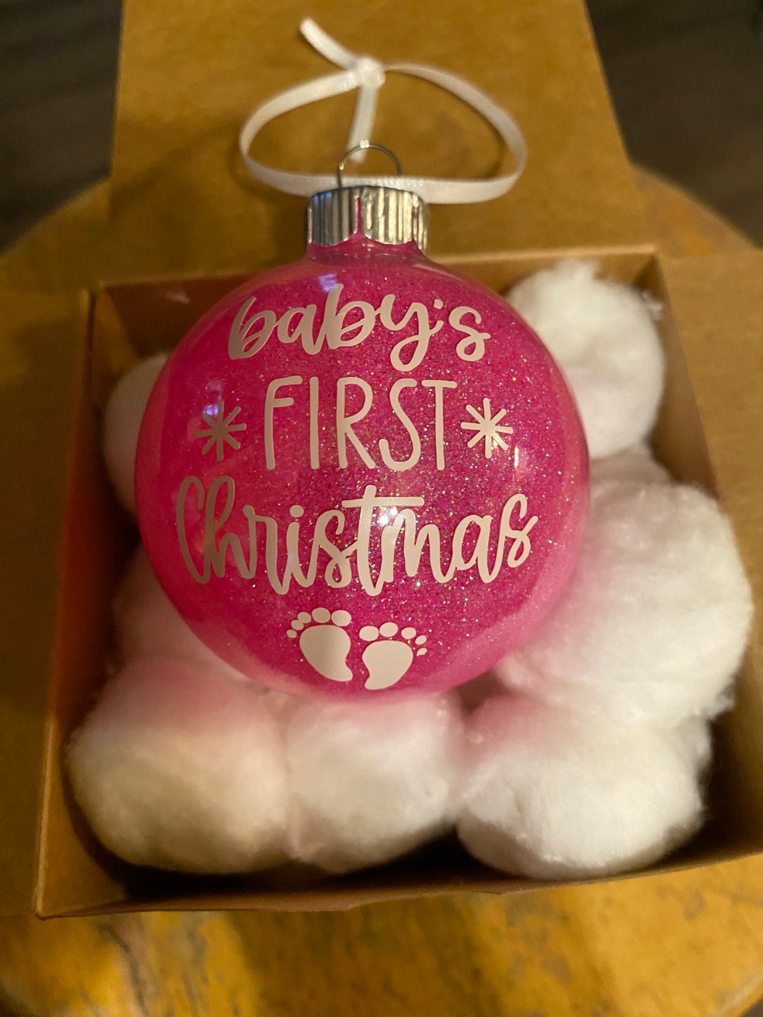 Baby Girls First Christmas Ornament Etsy