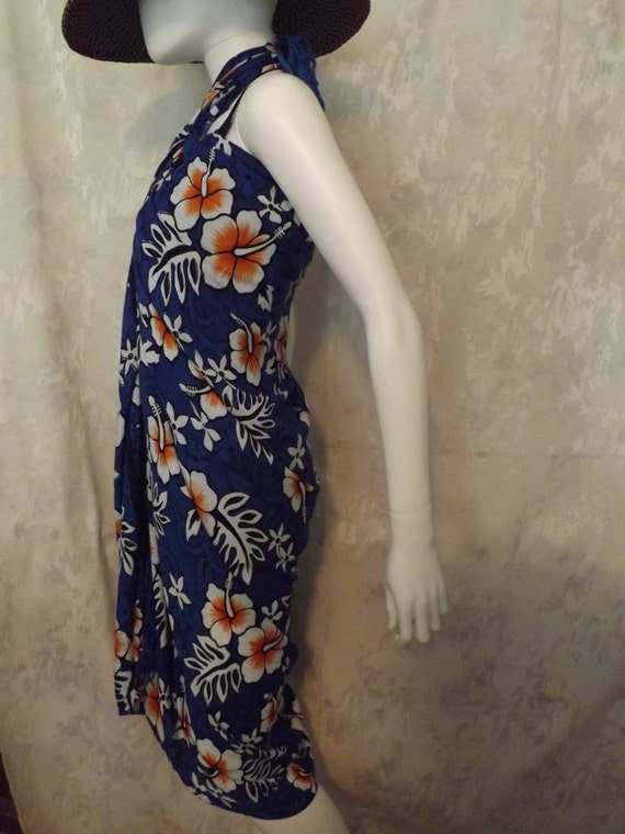 white sarong dress