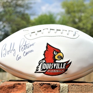1960 Louisville Cardinals Football / Signed by Bobby Petrino /Rawlings Football