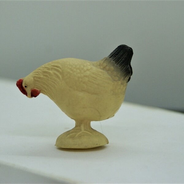 Vintage Celluloid Chicken Figurine